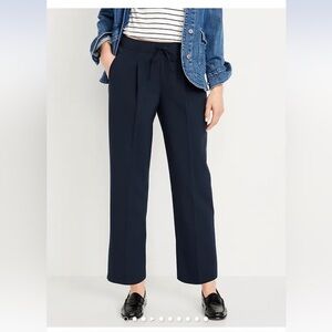 Old Navy Navy Straight-Leg Drawstring Pants